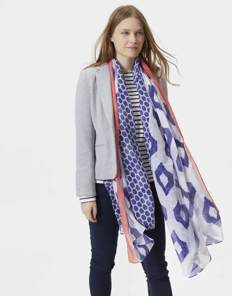 Joules Harmony Scarf - Pool Blue-1